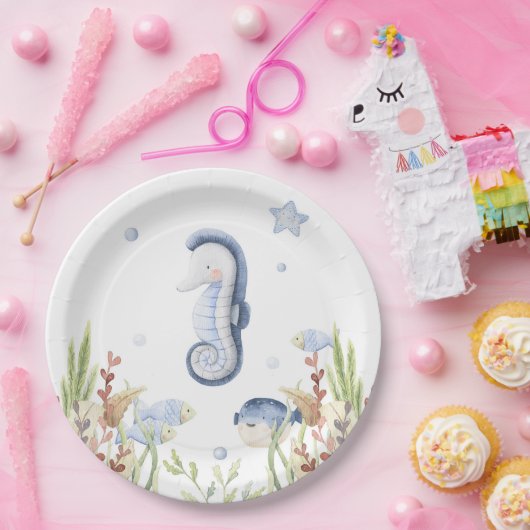 Unter dem Party des Meeres, Meerestiere Pappteller (Party)