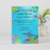 Unter dem Party laden Einladung (Stehend Vorderseite)