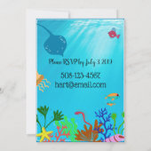 Unter dem Party laden Einladung (Rückseite)