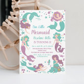 Unter dem Party Mermaid Birthday Einladung