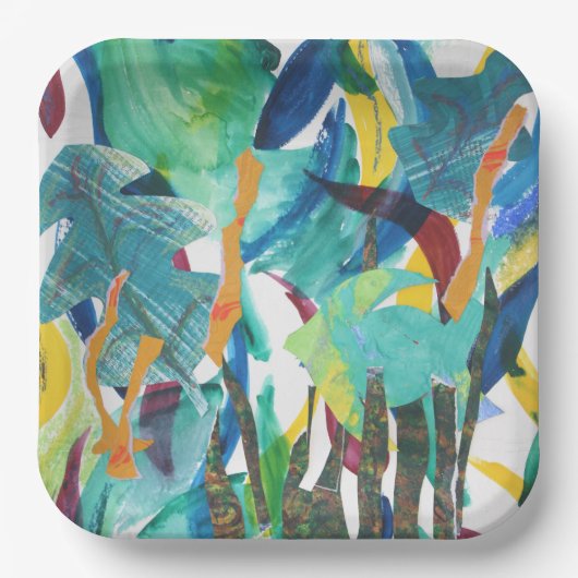 Unter dem Party, Papierplatte Pappteller (Vorderseite)