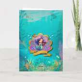 Unter dem Party "Sea & Mermaid Birthday Girl" Einladung (Rückseite)