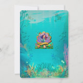 Unter dem Party "Sea & Mermaid Birthday Girl" Einladung (Rückseite)