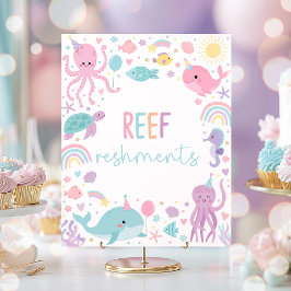 Unter dem Party "Sea Reef Reshments" Poster
