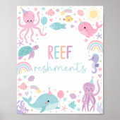 Unter dem Party "Sea Reef Reshments" Poster (Vorne)