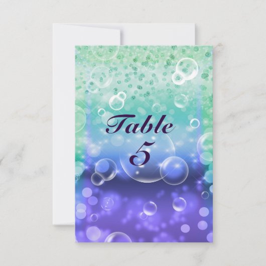 Unter dem Party "Sea Tropical Ocean Sparkle" Einladung (Vorderseite)