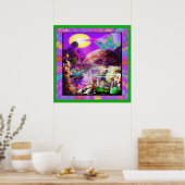 Unter dem Pilzplakat Poster (Küche)