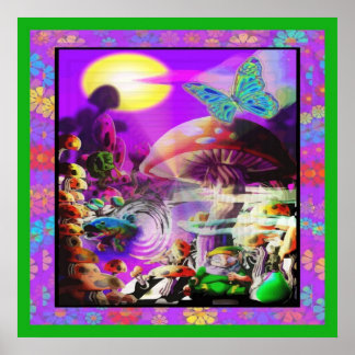 Unter dem Pilzplakat Poster