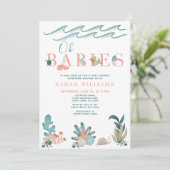 Unter dem QR-Code des Meeres gibt es mehrere Oh Ba Einladung (Stehend Vorderseite)