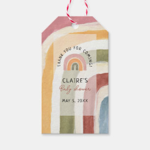 Unter dem Rainbow Boho Baby Shower Danke Gif Geschenkanhänger