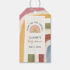 Unter dem Rainbow Boho Baby Shower Danke Gif Geschenkanhänger