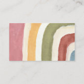 Unter dem Regenbogen Windelwindspanner Boho Babydu Begleitkarte (Rückseite)