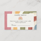 Unter dem Regenbogen Windelwindspanner Boho Babydu Begleitkarte (Vorderseite)