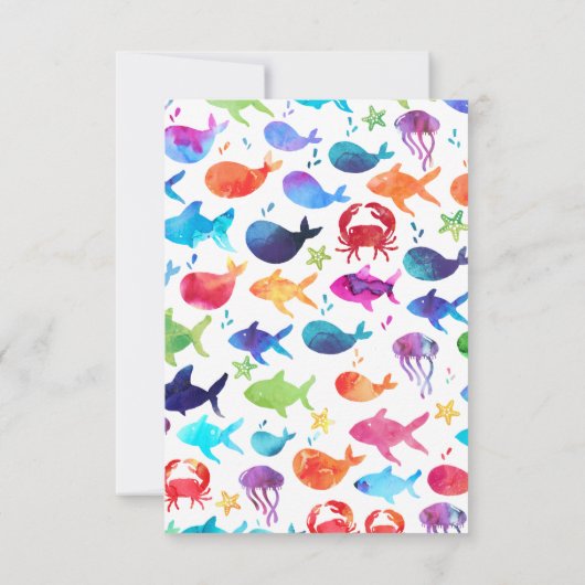 Unter dem Regenbogenfisch Danke (Rückseite)