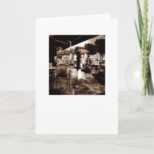 Unter dem Regenschirm Karte (Vorderseite)