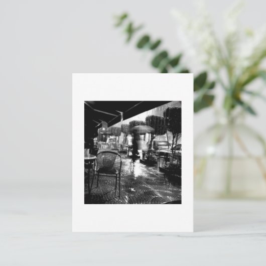 Unter dem Regenschirm Postkarte (Stehend Vorderseite)