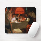 Unter dem roten Licht c.1910 Mousepad (Mit Mouse)