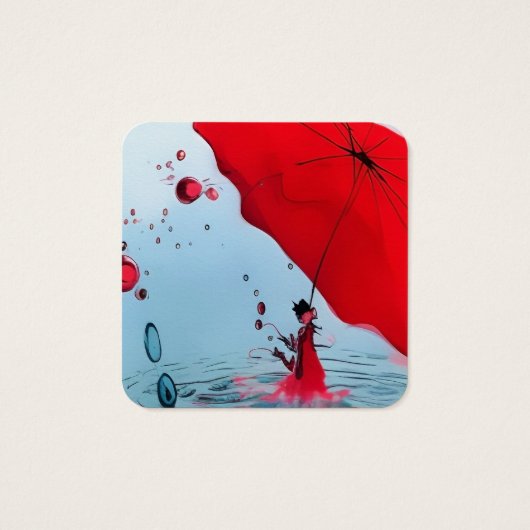 Unter dem roten Schirm (Rückseite)