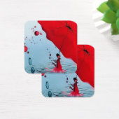 Unter dem roten Schirm (Schreibtisch)