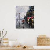 Unter dem roten Schirmplakat Poster (Küche)