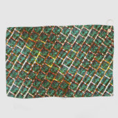 Unter dem schmutzigen und rostigen Grill Golfhandtuch (Horizontal)