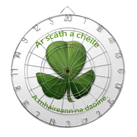 Unter dem Schutz der anderen überleben Menschen Dartscheibe (vorne)