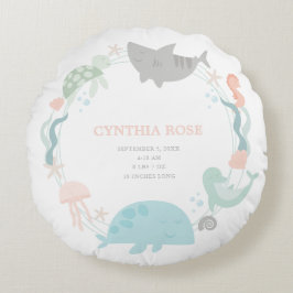 Unter dem Sea Baby Kinderzimmer Rundes Kissen