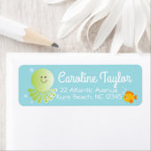 Unter dem Sea Baby Shower Address Label (Insitu)