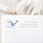 Unter dem Sea Baby Shower Address Label (Insitu)