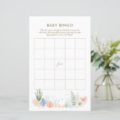 Unter dem Sea Baby Shower Bingo Game (Stehend Vorderseite)