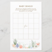 Unter dem Sea Baby Shower Bingo Game (Vorderseite)