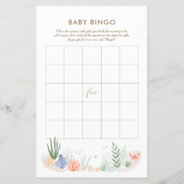 Unter dem Sea Baby Shower Bingo Game