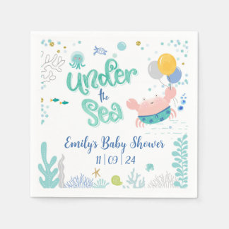 Unter dem Sea Baby Shower Cocktail Napkins Serviette