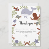 Unter dem Sea Baby Shower Danke Kawaii (Vorderseite)