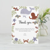 Unter dem Sea Baby Shower Danke Kawaii (Stehend Vorderseite)