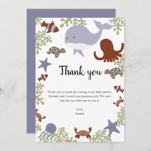 Unter dem Sea Baby Shower Danke Kawaii