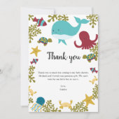 Unter dem Sea Baby Shower Danke Kawaii (Vorderseite)