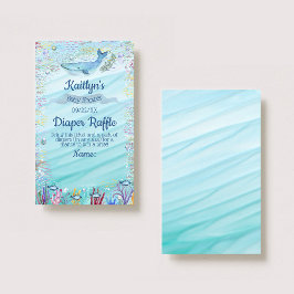 Unter dem "Sea Baby Shower Dillet Raffle Ticket" Begleitkarte