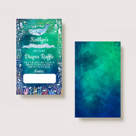 Unter dem "Sea Baby Shower Dillet Raffle Ticket" Begleitkarte