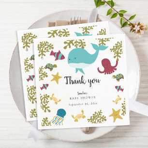 Unter dem Sea Baby Shower Niedlich Kawaii Vielen D Serviette