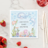 Unter dem Sea Baby Shower Paper Napkins Serviette (Beispiel)