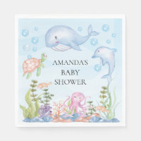Unter dem Sea Baby Shower Paper Napkins