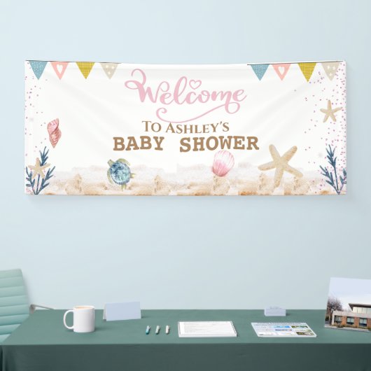 Unter dem Sea Baby Shower Willkommensbanner Banner (Messe)