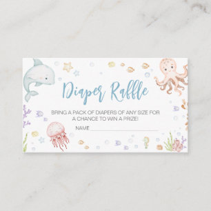 Unter dem Sea Baby Shower Windschutzscheibe Begleitkarte