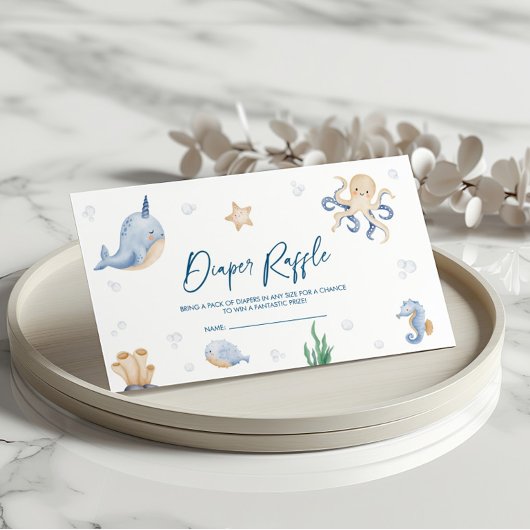 Unter dem Sea Baby Shower Windschutzscheibe Begleitkarte