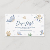 Unter dem Sea Baby Shower Windschutzscheibe Begleitkarte (Vorderseite)