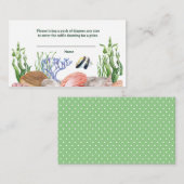 Unter dem Sea Baby Shower Windschutzscheibe Begleitkarte (Vorne/Hinten)