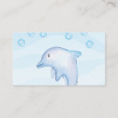 Unter dem Sea Baby Shower Windschutzscheibe Raffle Begleitkarte (Rückseite)