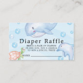 Unter dem Sea Baby Shower Windschutzscheibe Raffle Begleitkarte (Vorderseite)