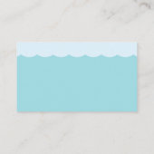 Unter dem Sea Baby Shower Windschutzscheibe Raffle Begleitkarte (Rückseite)